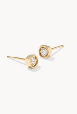 KENDRA SCOTT 0.2 ct Lab Grown White Diamond Davie 14k Yellow Gold Studs