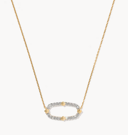 KENDRA SCOTT 0.26 ct Lab Grown White Diamond Astrid 14k Yellow Gold Short Pendant