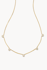 KENDRA SCOTT 0.3 ct Audrey 14k Yellow Gold Strand Necklace in White Diamond