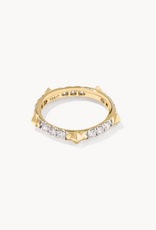 KENDRA SCOTT 0.76 ct Lab Grown White Diamond Astrid 14k Yellow Gold Band Ring