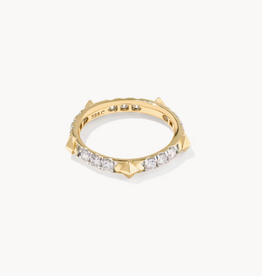 KENDRA SCOTT 0.76 ct Lab Grown White Diamond Astrid 14k Yellow Gold Band Ring