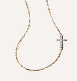 KENDRA SCOTT Cross Strand Necklace in 14k Yellow Gold