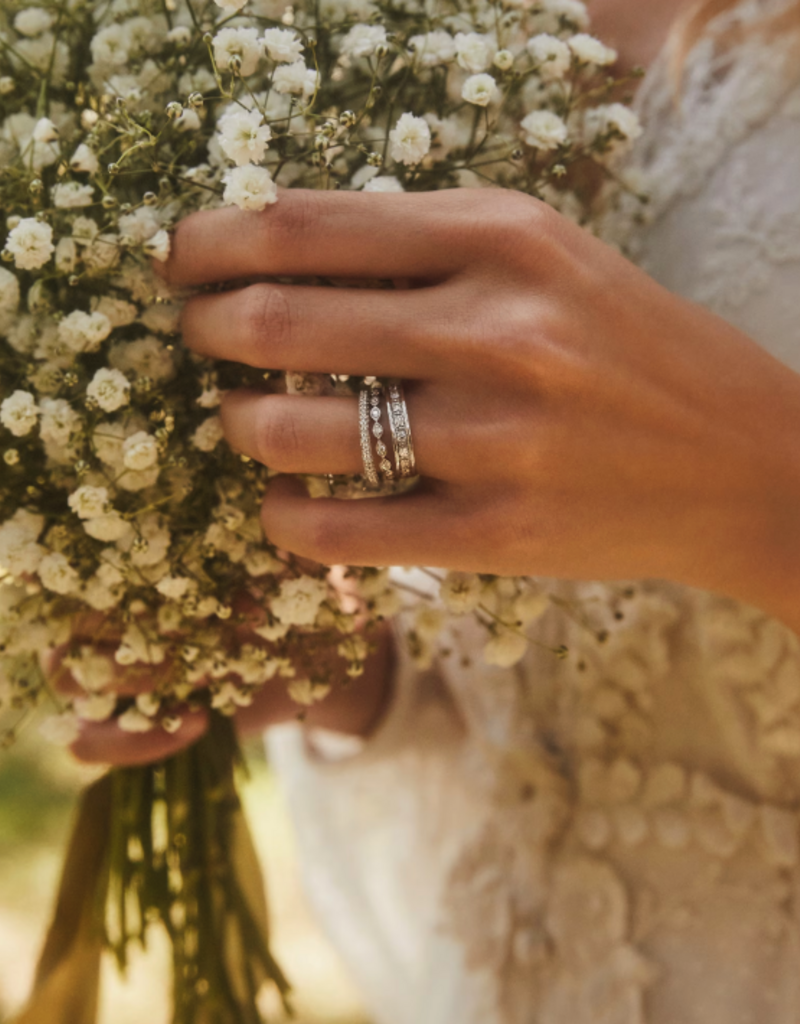 KENDRA SCOTT 0.15 ct Nicolette 14k White Gold Band Ring in White Diamond