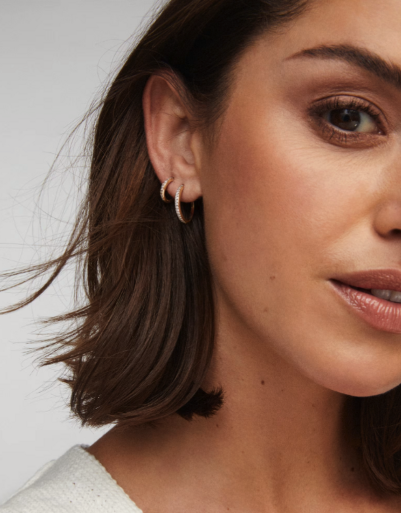 KENDRA SCOTT 0.15 ct Penelope 16mm Hoop Earrings in 14k Yellow Gold