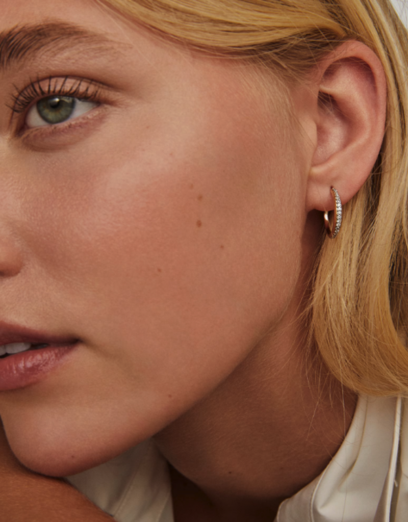 KENDRA SCOTT 0.15 ct Penelope 16mm Hoop Earrings in 14k Yellow Gold