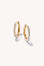 KENDRA SCOTT 0.15 ct Penelope 16mm Hoop Earrings in 14k Yellow Gold