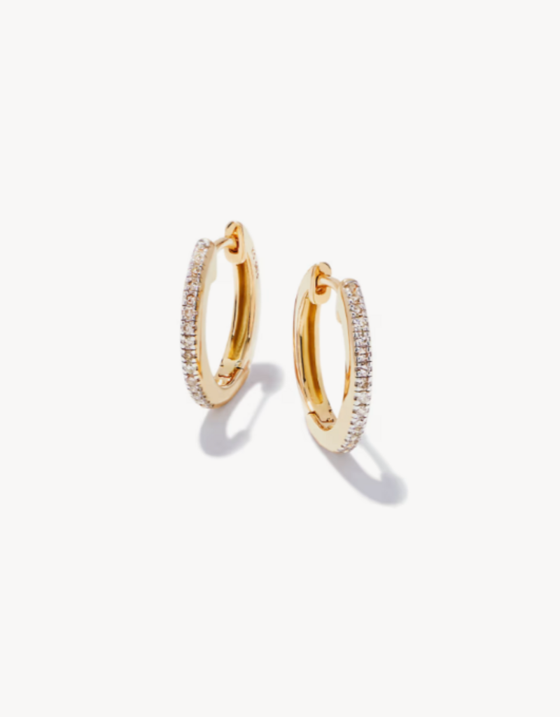 KENDRA SCOTT 0.15 ct Penelope 16mm Hoop Earrings in 14k Yellow Gold