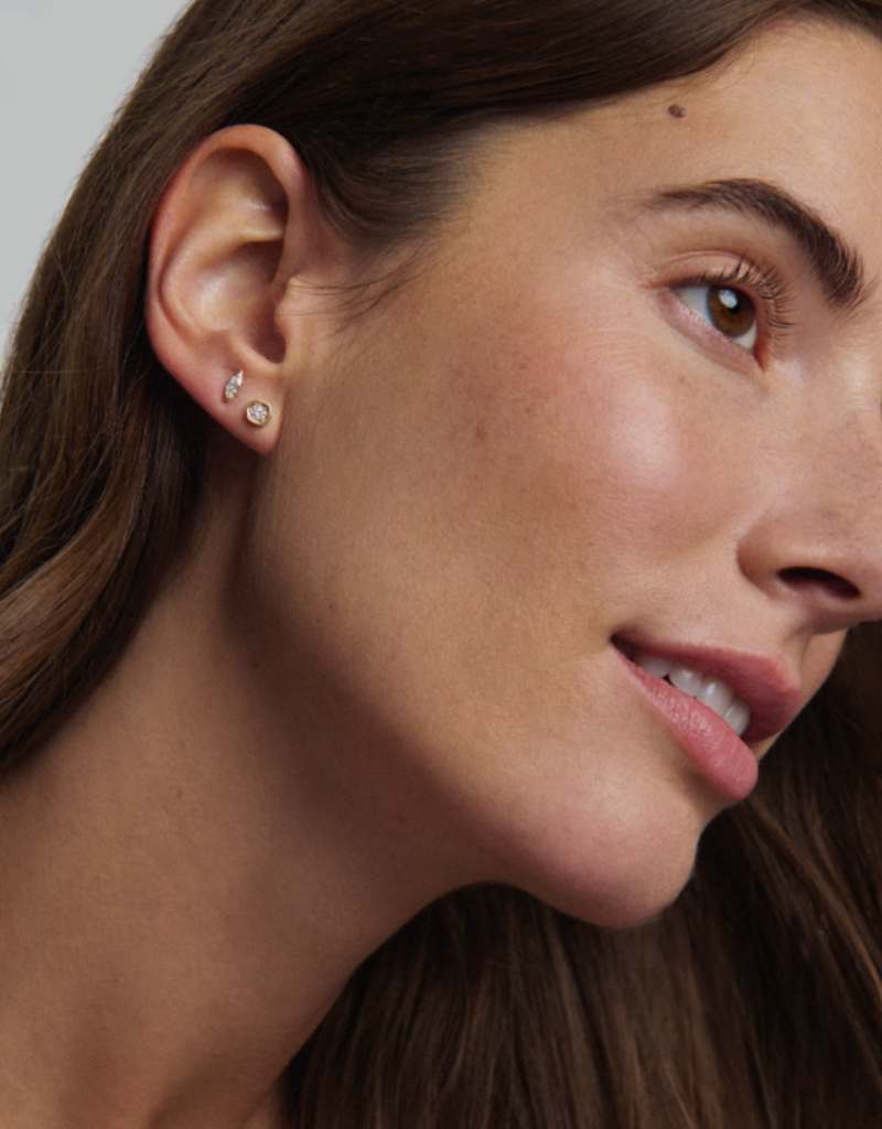 KENDRA SCOTT 0.2 ct Lab Grown White Diamond Davie 14k Yellow Gold Studs