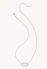 KENDRA SCOTT 0.26 ct Lab Grown White Diamond Astrid 14k Yellow Gold Short Pendant