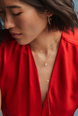 KENDRA SCOTT 0.55 ct Lab Grown White Diamond Astrid 14k Yellow Gold Hoops