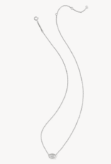 KENDRA SCOTT 1 ct Lab Grown White Diamond Custom Elisa Necklace in White Gold