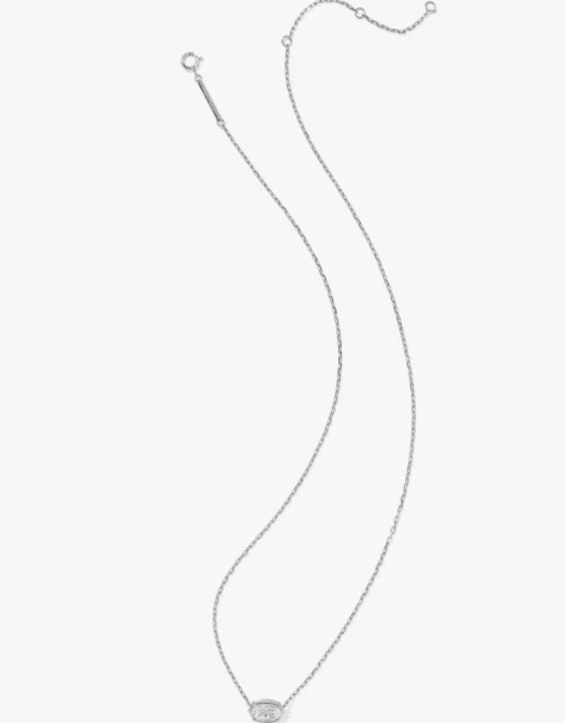 KENDRA SCOTT 1 ct Lab Grown White Diamond Custom Elisa Necklace in White Gold