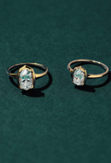 KENDRA SCOTT 2 ct Lab Grown White Diamond Custom Elisa Statement Ring in 14k Yellow Gold