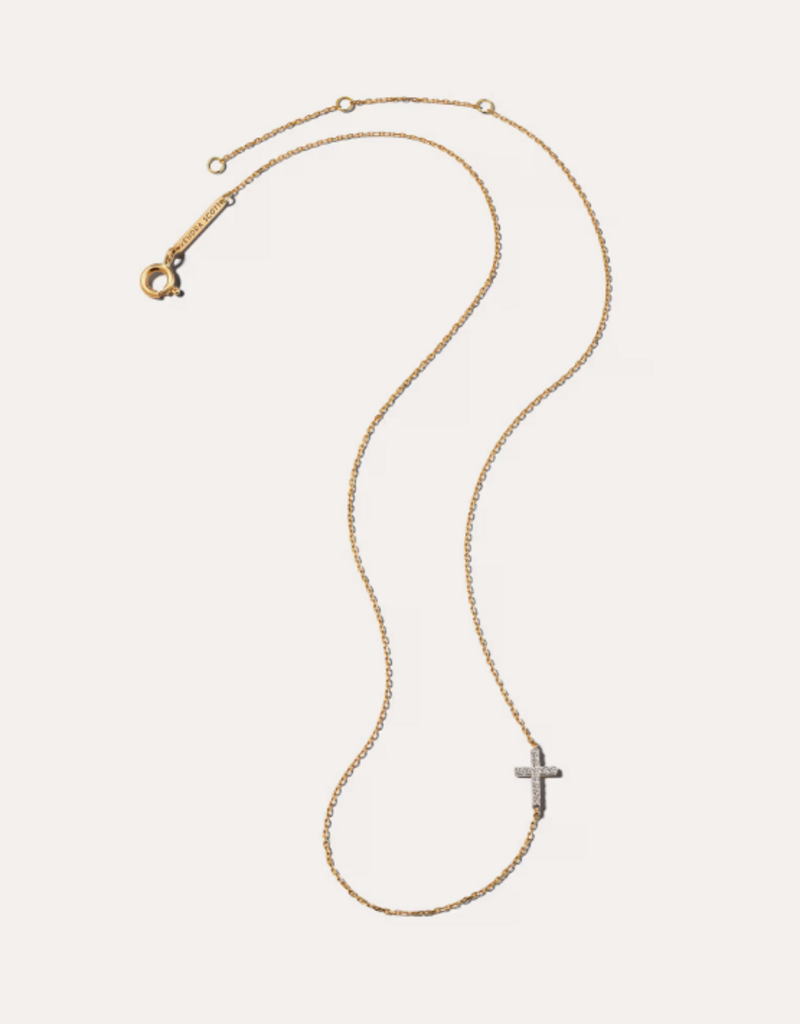 KENDRA SCOTT Cross Strand Necklace in 14k Yellow Gold