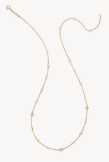 KENDRA SCOTT Michelle 14k Yellow Gold Strand Necklace in Freshwater Cultured Pearl