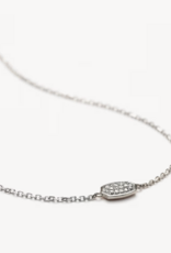 KENDRA SCOTT Millicent 14k White Gold Delicate Chain Bracelet in White Diamond