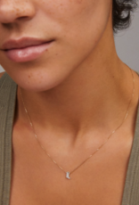 KENDRA SCOTT Tiny Cowboy Boot 14k Yellow Gold Pendant Necklace in White Diamond