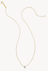 KENDRA SCOTT Tiny Cowboy Boot 14k Yellow Gold Pendant Necklace in White Diamond