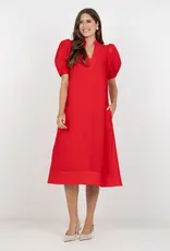 J.HOFFMAN'S Hampton Dress- Cardinal Red