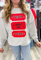 J.HOFFMAN'S **jhoff exclusive design** Tech Tickets Sweatshirt