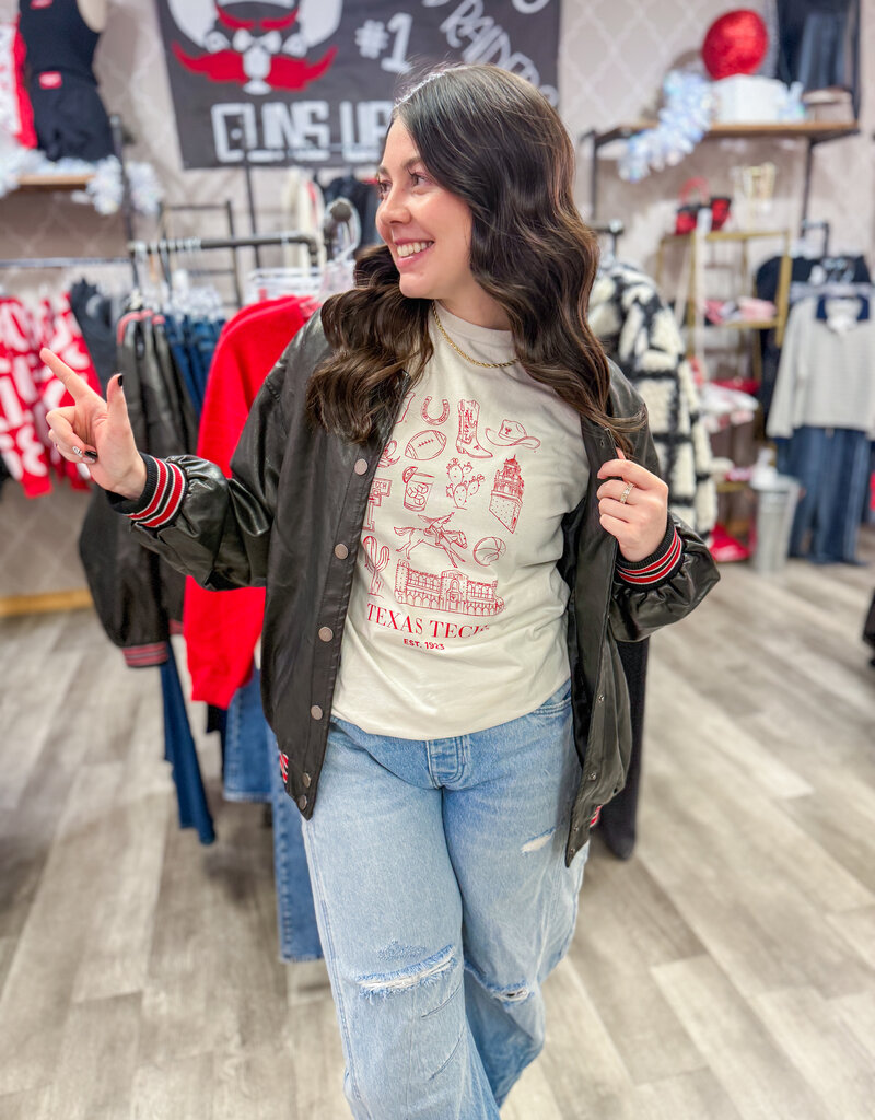 J.HOFFMAN'S Aviator Bomber Jacket- Black