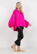 J.HOFFMAN'S Iris Top- Pink Faux Bois