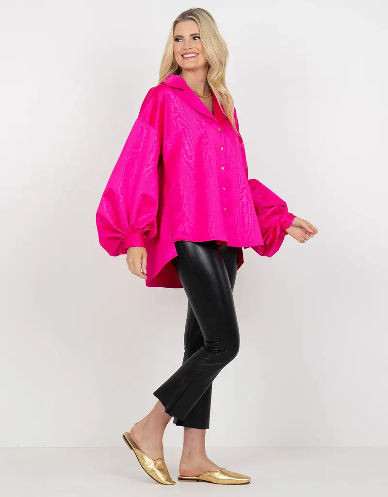 J.HOFFMAN'S Iris Top- Pink Faux Bois