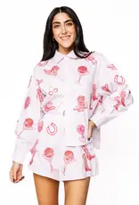 J.HOFFMAN'S Queen of Sparkles Disco Cowgirl Icon Top