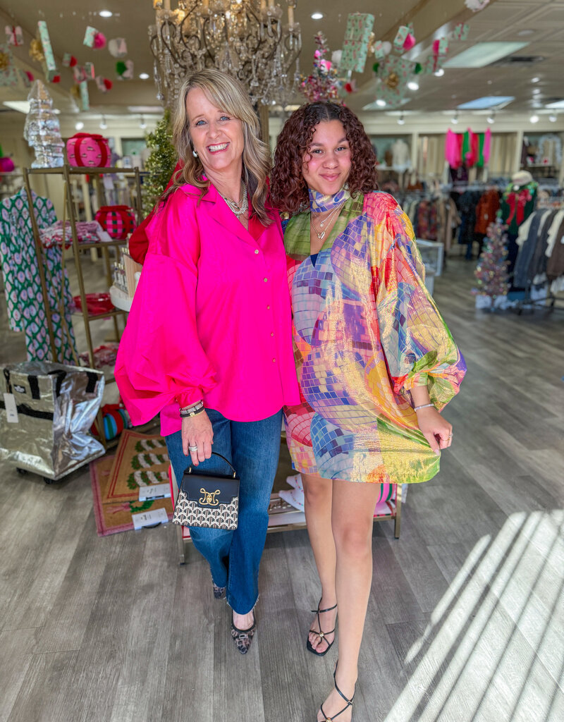 J.HOFFMAN'S Sasha Mini Dress- Disco