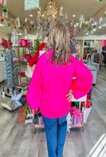 J.HOFFMAN'S Iris Top- Pink Faux Bois