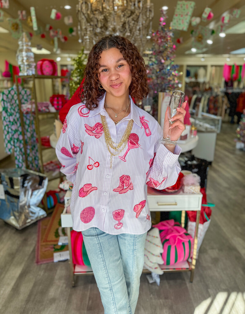 J.HOFFMAN'S Queen of Sparkles Disco Cowgirl Icon Top