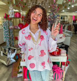 J.HOFFMAN'S Queen of Sparkles Disco Cowgirl Icon Top