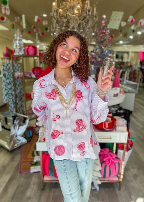 J.HOFFMAN'S Queen of Sparkles Disco Cowgirl Icon Top