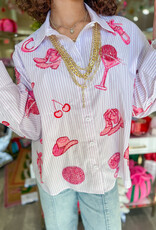 J.HOFFMAN'S Queen of Sparkles Disco Cowgirl Icon Top