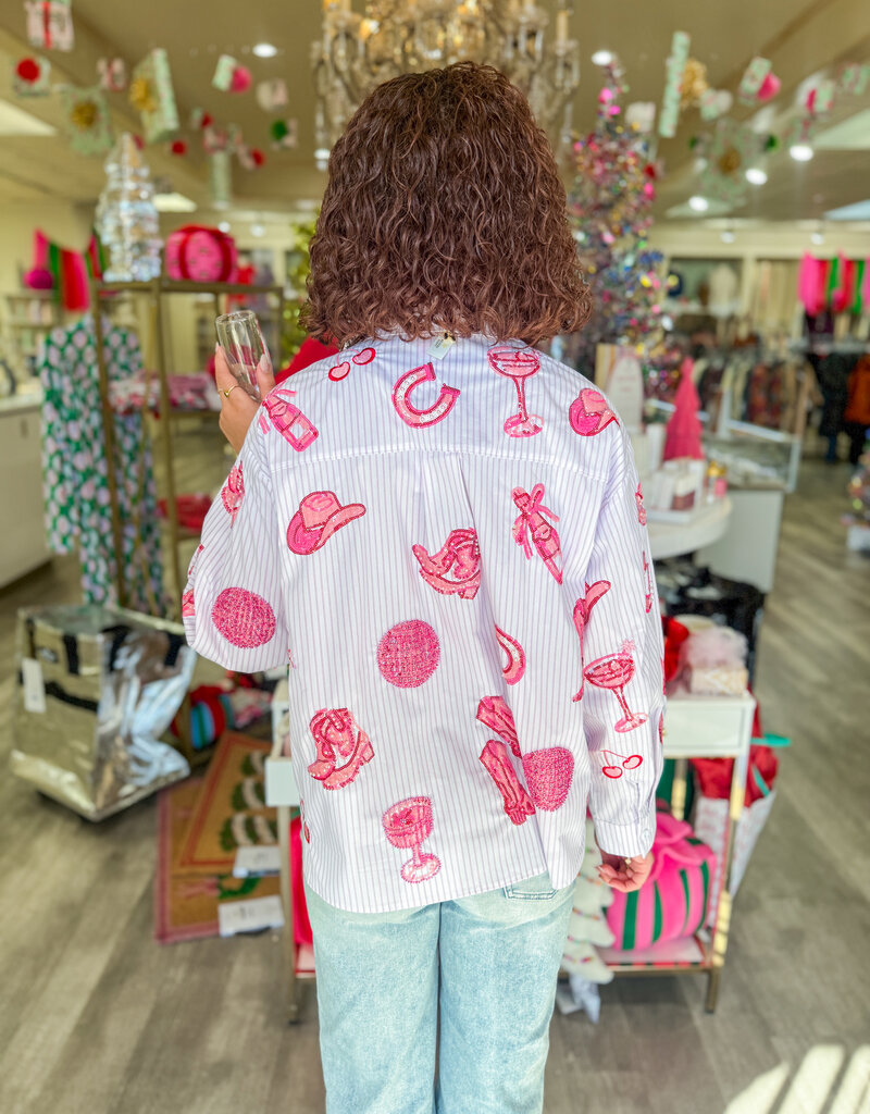 J.HOFFMAN'S Queen of Sparkles Disco Cowgirl Icon Top