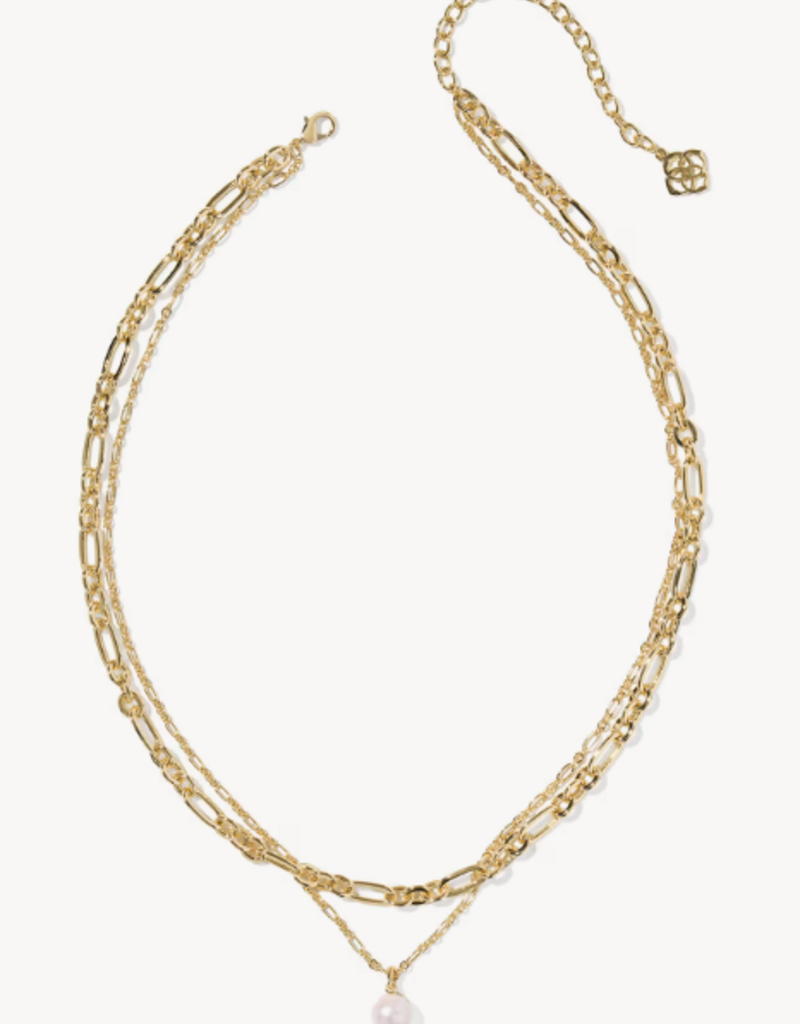 KENDRA SCOTT Ashton Multi Strand Necklace- Freshwater Pearl