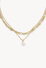 KENDRA SCOTT Ashton Multi Strand Necklace- Freshwater Pearl