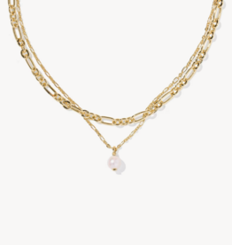 KENDRA SCOTT Ashton Multi Strand Necklace- Freshwater Pearl