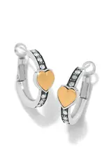 Mystery Of Love Heart Hoop Gold