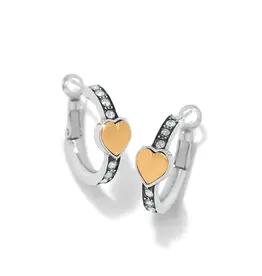 Mystery Of Love Heart Hoop Gold