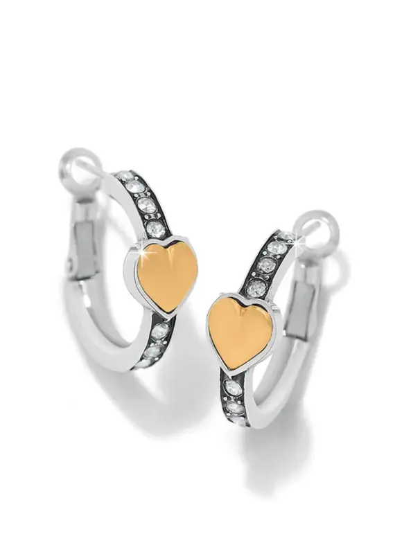 Mystery Of Love Heart Hoop Gold