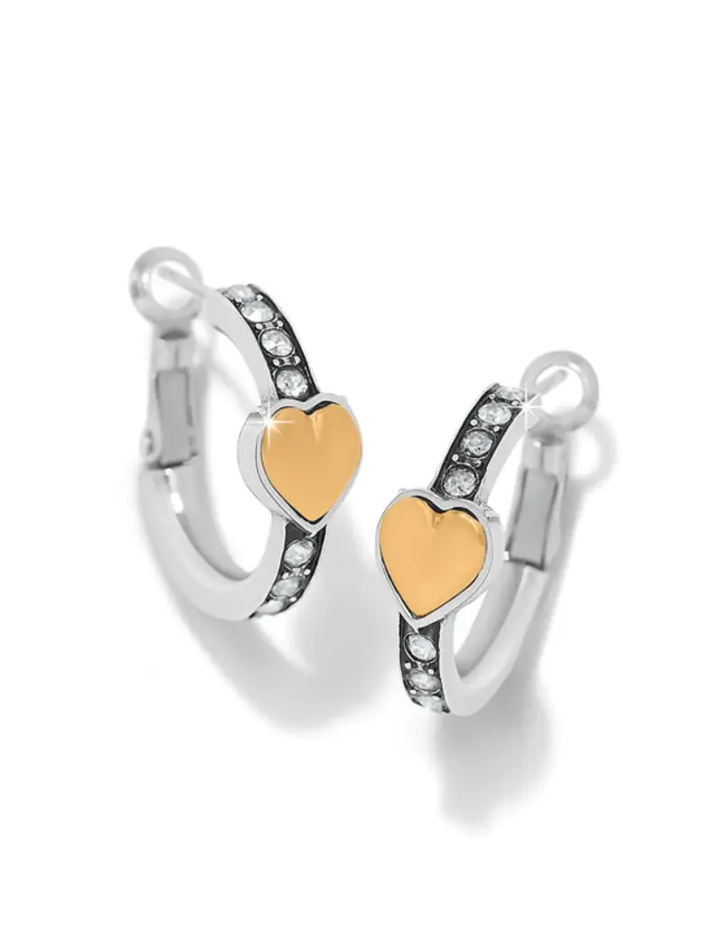 Mystery Of Love Heart Hoop Gold