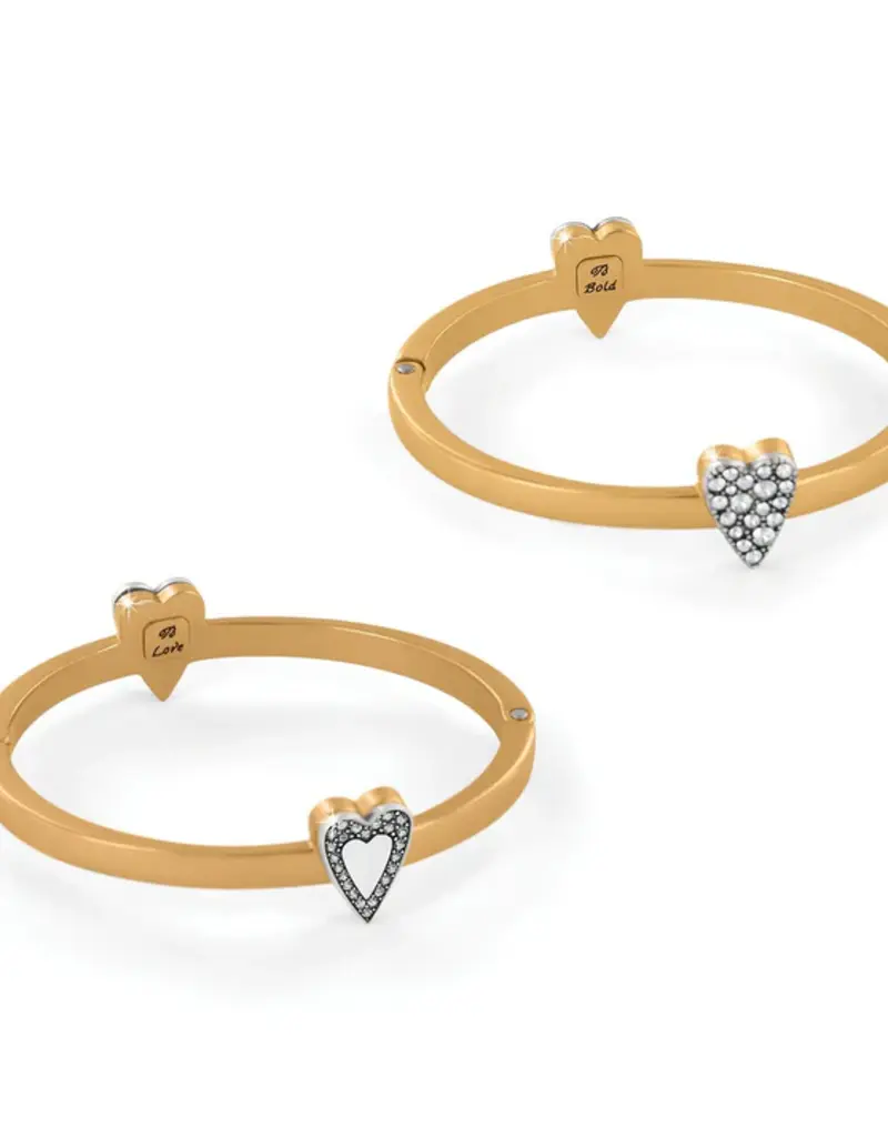 Love Messages Be Bold Hinged Bangle