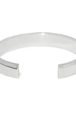 Flora Double Hinged Bangle in Black