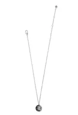 Flora Flower Necklace in Black