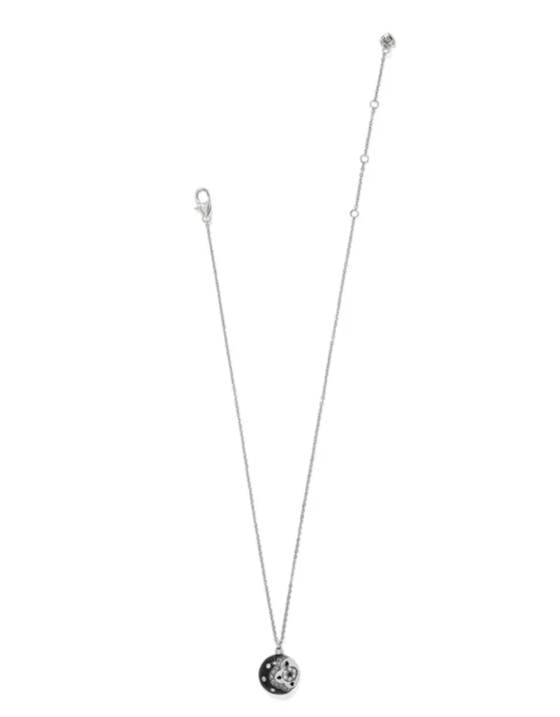 Flora Flower Necklace in Black