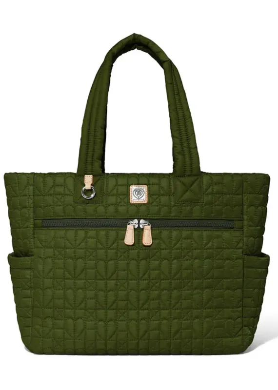 Amara Large Tote in Army Green