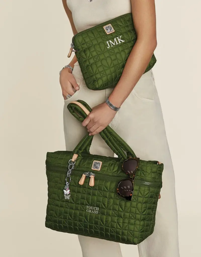 Amara Large Tote in Army Green