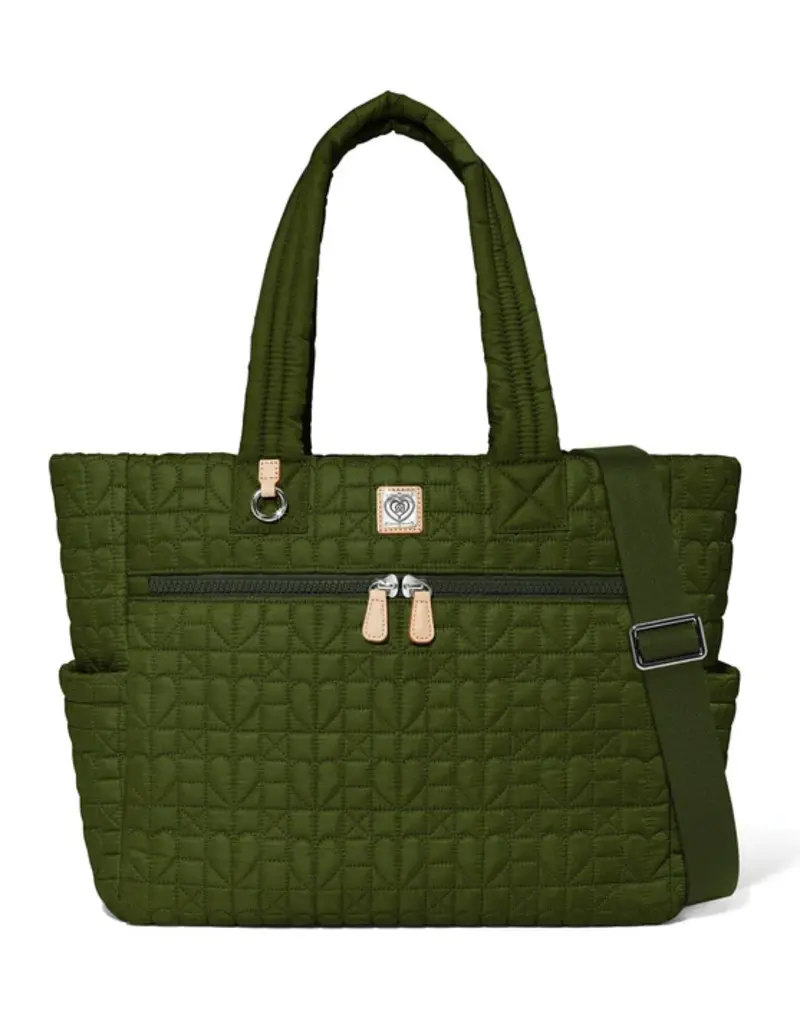 Amara Large Tote in Army Green