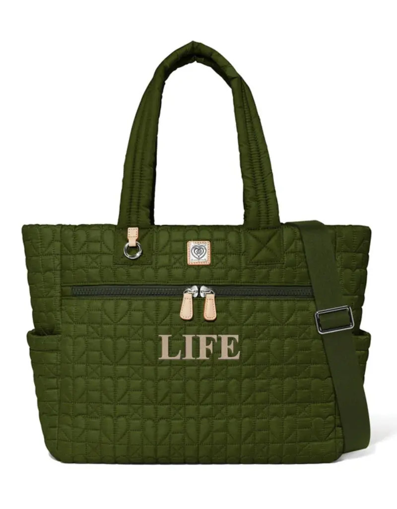Amara Large Tote in Army Green